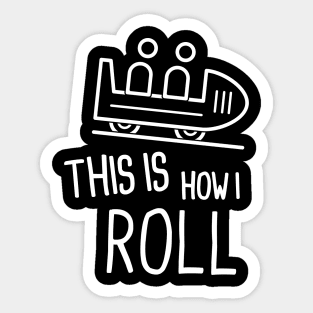 Roller Coaster Theme Park Thrill Ride Sticker